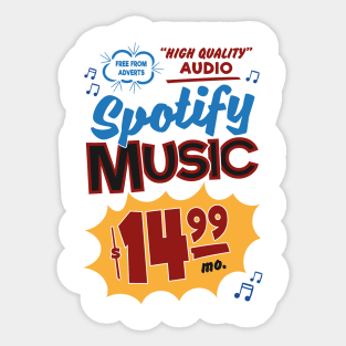 Spotify Retro Sign Sticker